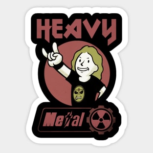 Heavy Metal Fan (Nuclear style) Sticker